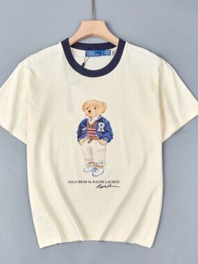 Polo Ralph Lauren Women's Printed Embroidered Color Block Short-Sleeve T-Shirt